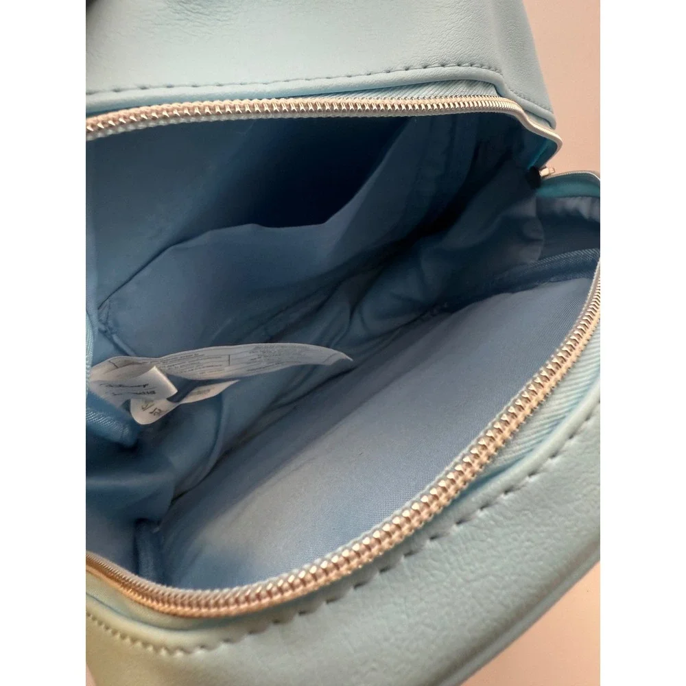 Disney Loungefly Alice in Wonderland We're All Mad Here Mini Backpack Blue